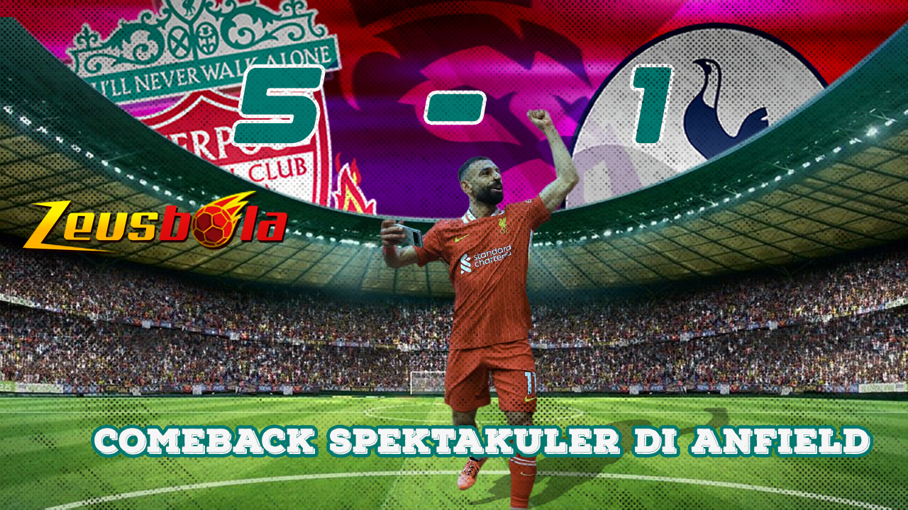 Gila Liverpool Cukur Tottenham 5-1 dan Samai Rekor Liga Arne Slot Langsung Cetak Sejarah