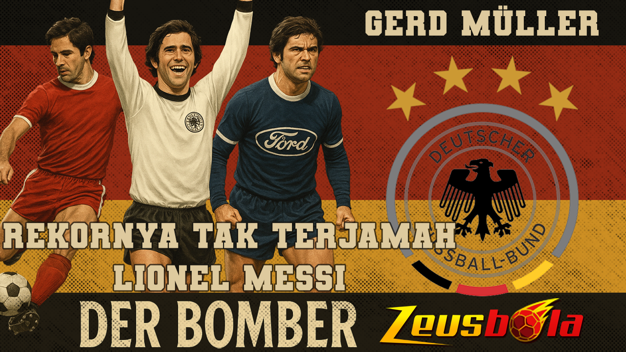 Gerd Müller Mesin Gol yang Terlupakan Dunia Legenda Jerman yang Rekornya Tak Terjamah Lionel Messi Hingga 40 Tahun