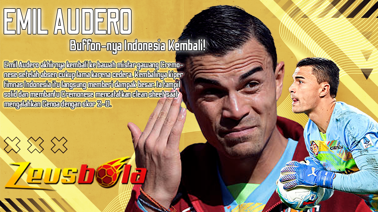Buffon-nya Indonesia Kembali! Emil Audero Bawa Clean Sheet dan Kemenangan Perdana Cremonese