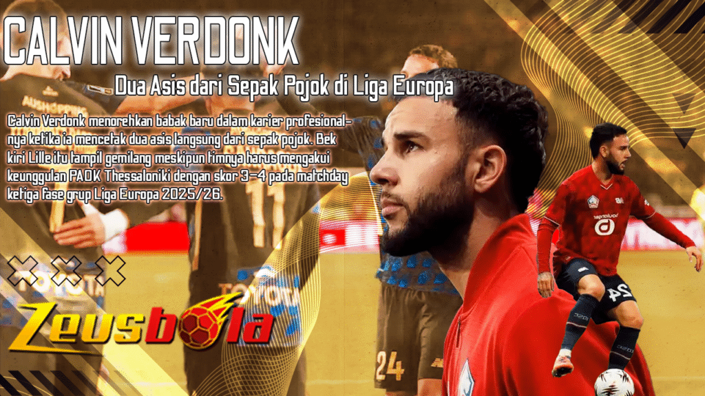 Calvin Verdonk Ciptakan Kejutan Dua Asis Langsung dari Sepak Pojok di Liga Europa