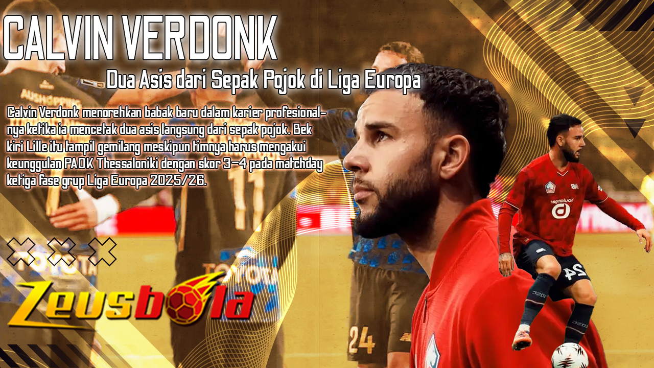 Calvin Verdonk Ciptakan Kejutan Dua Asis Langsung dari Sepak Pojok di Liga Europa