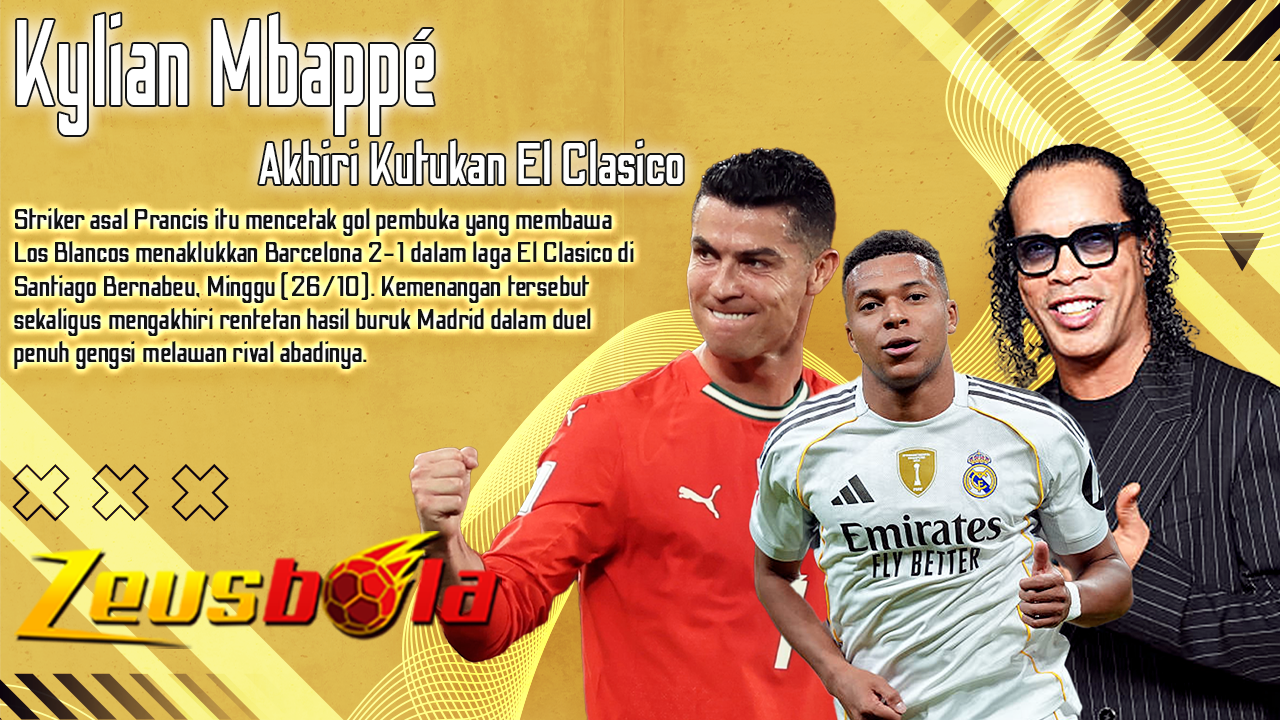 Mbappé Samai Ronaldo dan Ronaldinho, Real Madrid Akhiri Kutukan El Clasico di Bernabeu