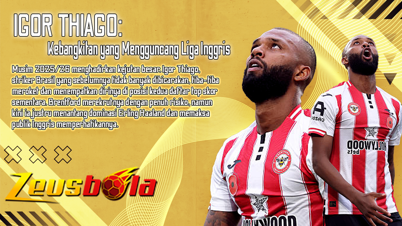 Dari Tidak Punya Makan hingga Menyaingi Haaland Kebangkitan Gila Igor Thiago yang Mengguncang Liga Inggris