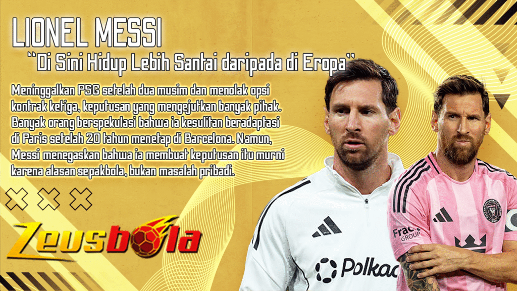 Lionel Messi Ungkap Rahasia Bahagia di Miami Di Sini Hidup Lebih Santai daripada di Eropa